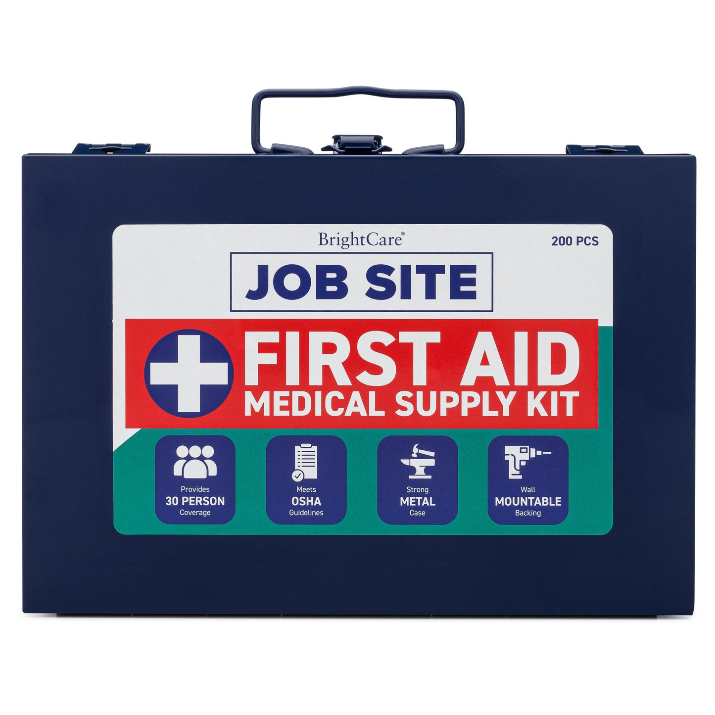 First Aid Kit for Job Site with white background