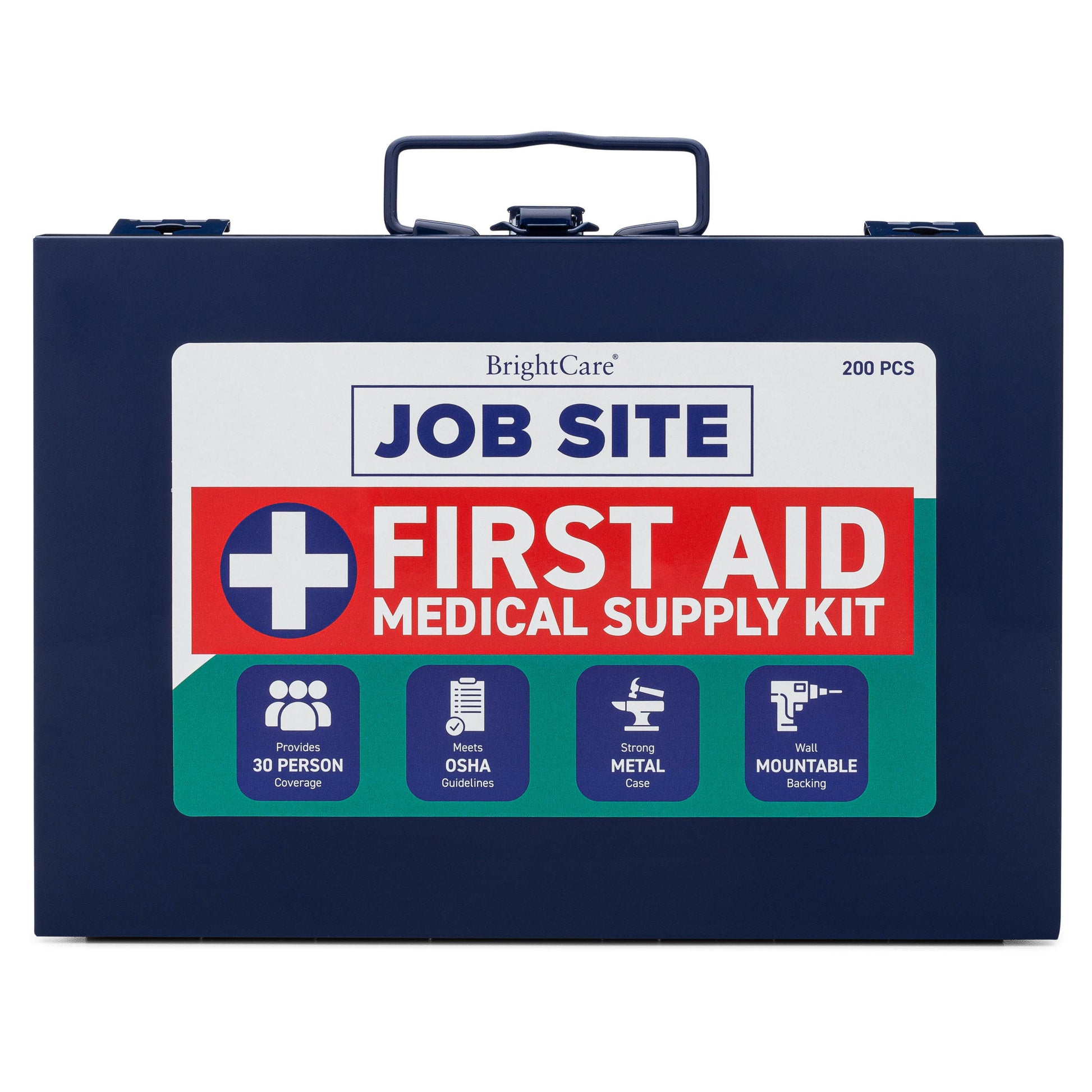 First Aid Kit for Job Site with white background